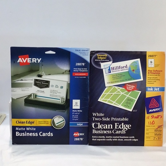 Business card sheets, print your own inkjet compatible - Picture 1 of 6